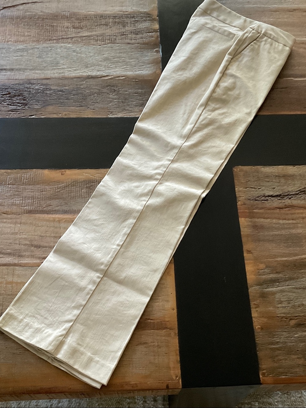 Women's Tailored Chino Pants in Beige